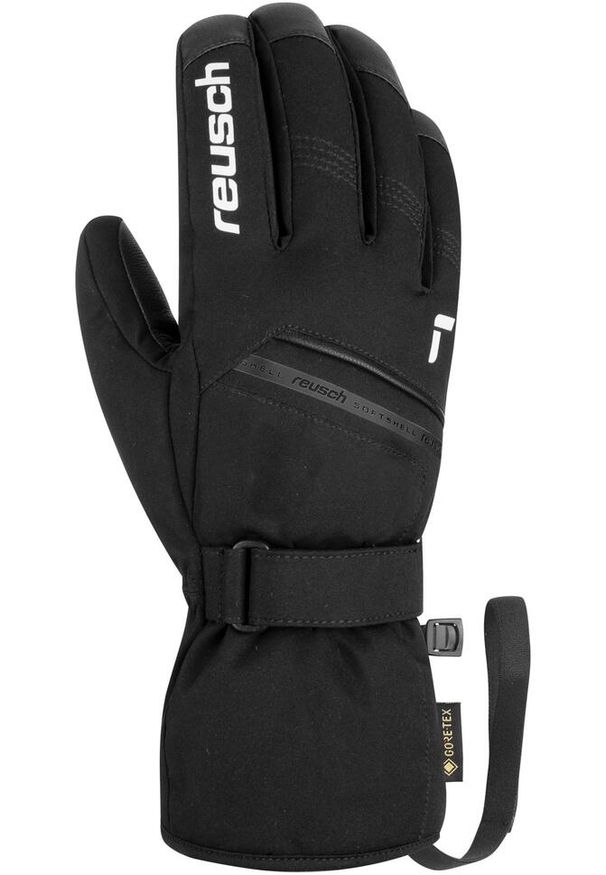 Rękawice narciarskie unisex Reusch Morris Gore-Tex kozia skóra wodoodporne. Kolor: biały, wielokolorowy, czarny. Materiał: skóra. Technologia: Gore-Tex. Sport: narciarstwo