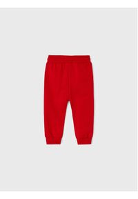 Mayoral Spodnie dresowe 704 Czerwony Regular Fit. Kolor: czerwony. Materiał: bawełna #3