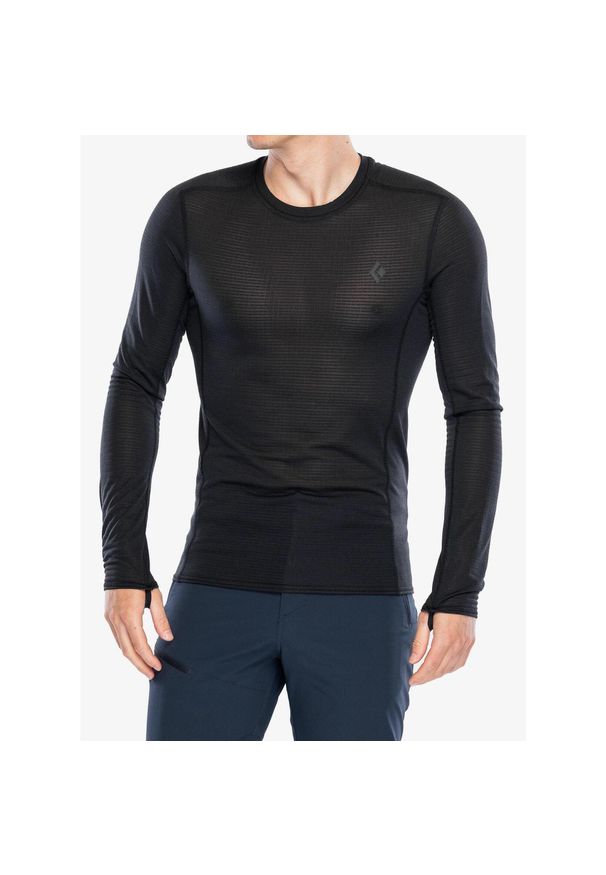 Bluza termoaktywna męska Black Diamond Coefficient LT Crew. Kolor: czarny. Sezon: zima. Sport: narciarstwo