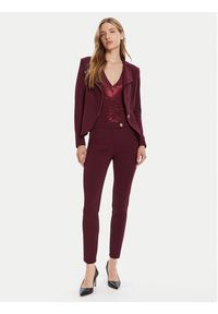 Rinascimento Marynarka CFC0125220003 Bordowy Slim Fit. Kolor: czerwony. Materiał: syntetyk #3