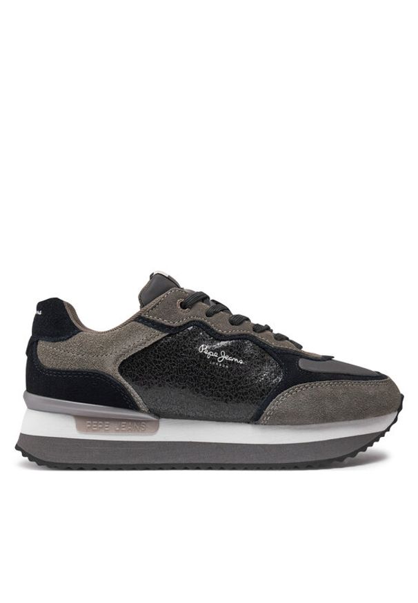 Pepe Jeans Sneakersy PLS60024 Szary. Kolor: szary. Materiał: skóra, zamsz