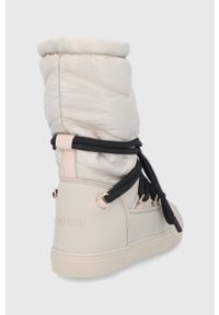Inuikii - Śniegowce. Nosek buta: okrągły. Zapięcie: sznurówki. Kolor: beżowy. Materiał: skóra, guma #3