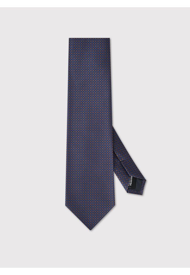 Pako Lorente - Krawat męski w beżowy wzór. Okazja: na spotkanie biznesowe. Kolor: beżowy. Materiał: poliester. Styl: biznesowy