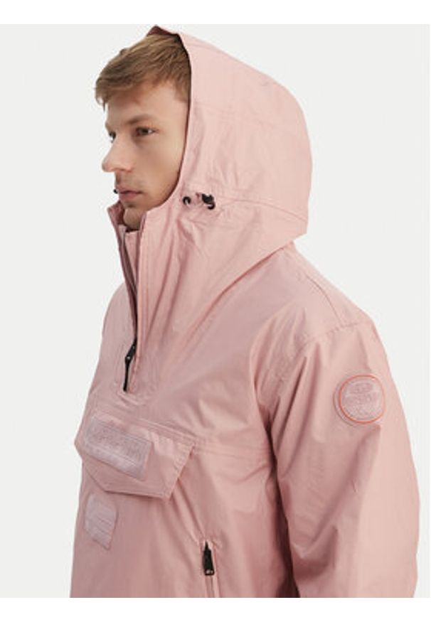 Napapijri Kurtka anorak RF Next WB NP0A4FI3 Różowy Loose Fit. Kolor: różowy. Materiał: syntetyk