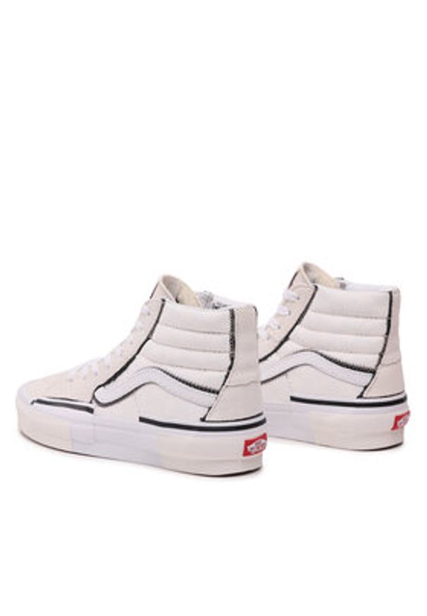Vans Tenisówki Sk8-Hi Reconst VN0005UKQJM1 Écru. Materiał: zamsz, skóra