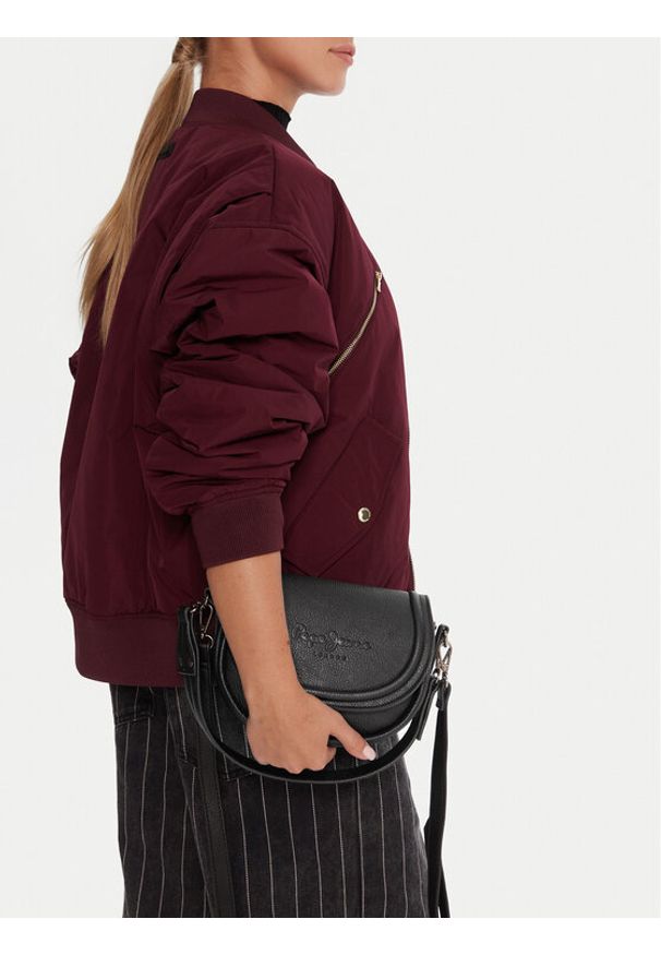 Pepe Jeans Torebka Crisha Code PL0300006 Czarny. Kolor: czarny. Materiał: skórzane