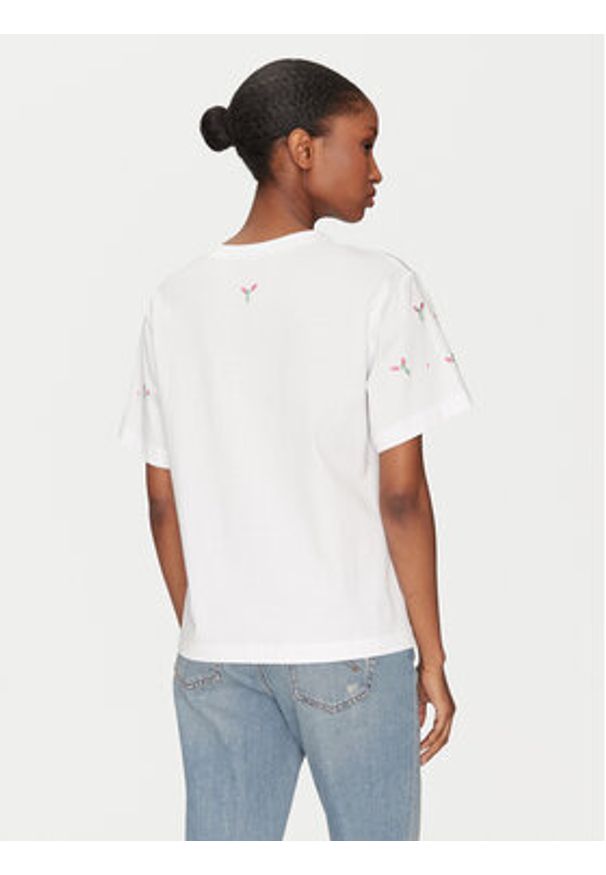 Marella T-Shirt Feluca 2513971034 Biały Regular Fit. Kolor: biały. Materiał: bawełna