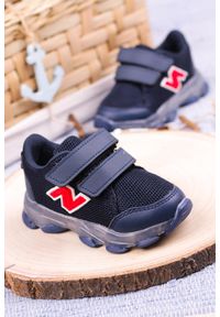Casu - Granatowe buty sportowe na rzep casu 204/14m. Zapięcie: rzepy. Kolor: niebieski #2