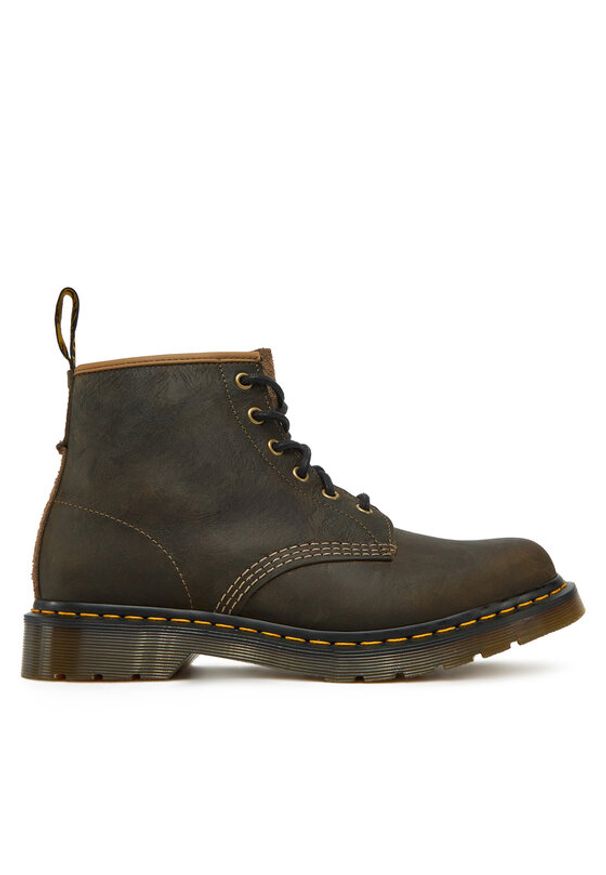 Dr. Martens Trapery Long Napped Suede31872777 Khaki. Kolor: brązowy. Materiał: skóra