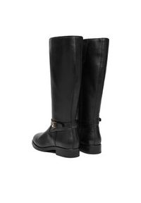 TOMMY HILFIGER - Tommy Hilfiger Kozaki FW0FW08873 Czarny. Kolor: czarny. Materiał: skóra #6