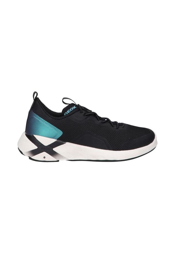 Geox - Buty GEOX J PLAYKIX BOY Czarny. Kolor: czarny. Materiał: syntetyk, skóra. Sport: turystyka piesza