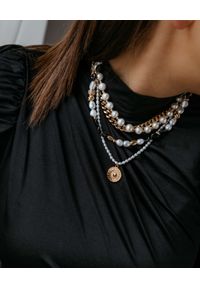 SELFIE JEWELLERY - Naszyjnik z perłami Pearl Sky. Materiał: z mosiądzu. Kolor: biały. Kamień szlachetny: perła #7