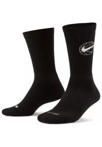 Nike - Skarpety męskie nike crew everyday basketball 3 pair black. Kolor: wielokolorowy. Sport: koszykówka