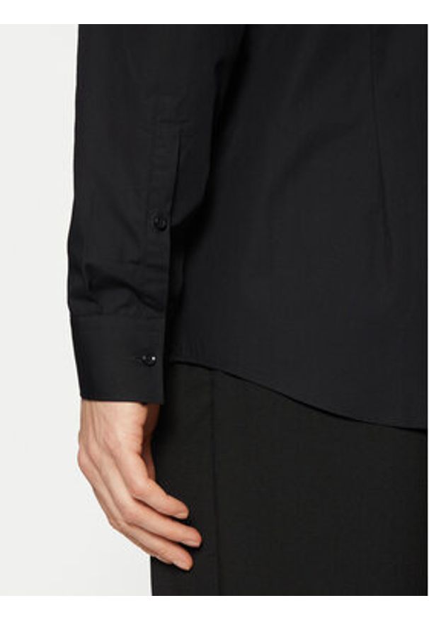 Hugo - HUGO Koszula Koey 50534124 Czarny Slim Fit. Kolor: czarny. Materiał: bawełna