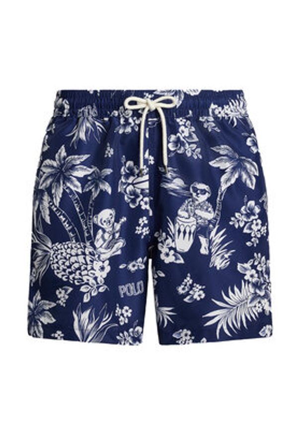 Polo Ralph Lauren Szorty kąpielowe 710963323002 Granatowy Classic Fit. Kolor: niebieski. Materiał: syntetyk
