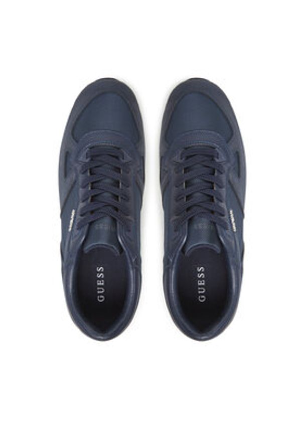 Guess Sneakersy FMTTRE FAB12 Granatowy. Kolor: niebieski. Materiał: skóra, zamsz