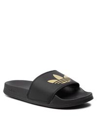 Adidas - adidas Klapki adilette Lite W GZ6196 Czarny. Kolor: czarny. Materiał: skóra #4