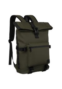 Plecak roll-top Peterson PTN NAIROBI zielony. Kolor: zielony. Materiał: poliester, materiał
