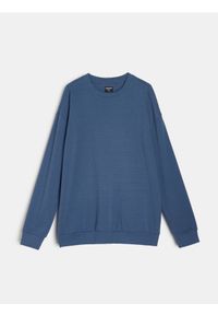 Sinsay - Bluza crewneck - niebieski. Kolor: niebieski