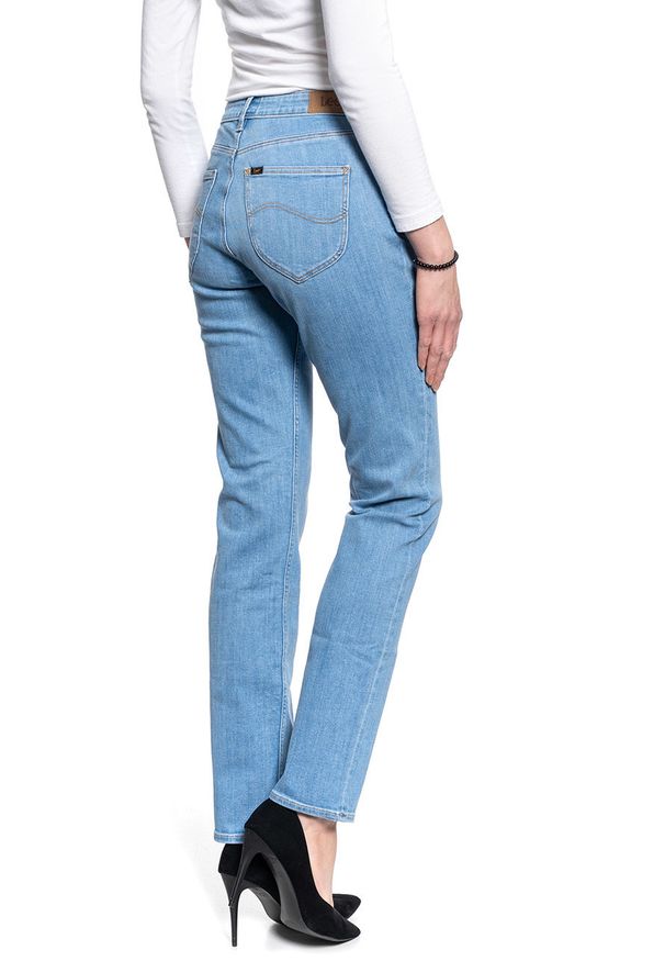 Lee - LEE MARION STRAIGHT DAMSKIE SPODNIE JEANSOWE MID LINA L301OPSR 112139755
