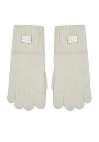 Tommy Jeans Rękawiczki Damskie Tjw Cosy Knit Gloves AW0AW15481 Écru. Materiał: bawełna