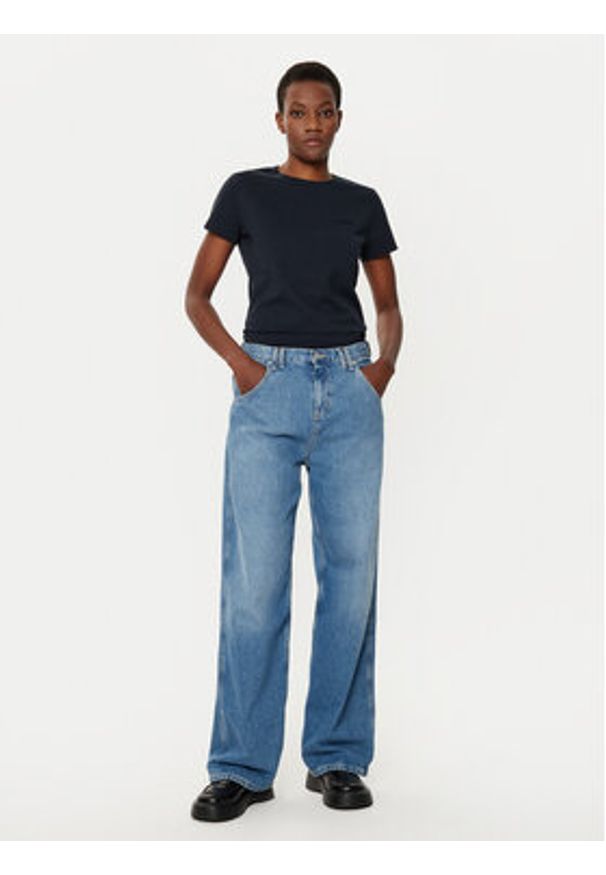 BOSS T-Shirt C_Esogo_1 50506973 Granatowy Slim Fit. Kolor: niebieski. Materiał: bawełna