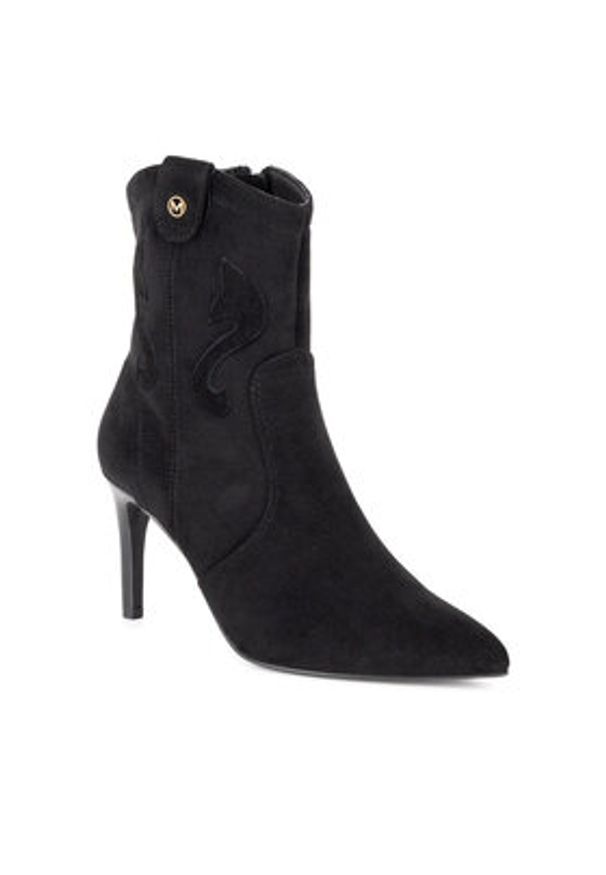 MEXX Kowbojki MI001714243W Czarny. Kolor: czarny. Materiał: zamsz, skóra