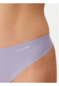 Calvin Klein Underwear Komplet 3 par stringów 000QD3558E Kolorowy. Materiał: syntetyk. Wzór: kolorowy