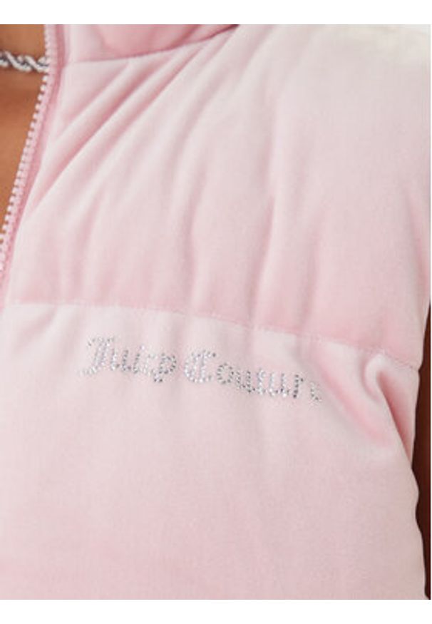 Juicy Couture Bezrękawnik Lightening JCOGL225551 Różowy Regular Fit. Kolor: różowy. Materiał: syntetyk. Długość rękawa: bez rękawów
