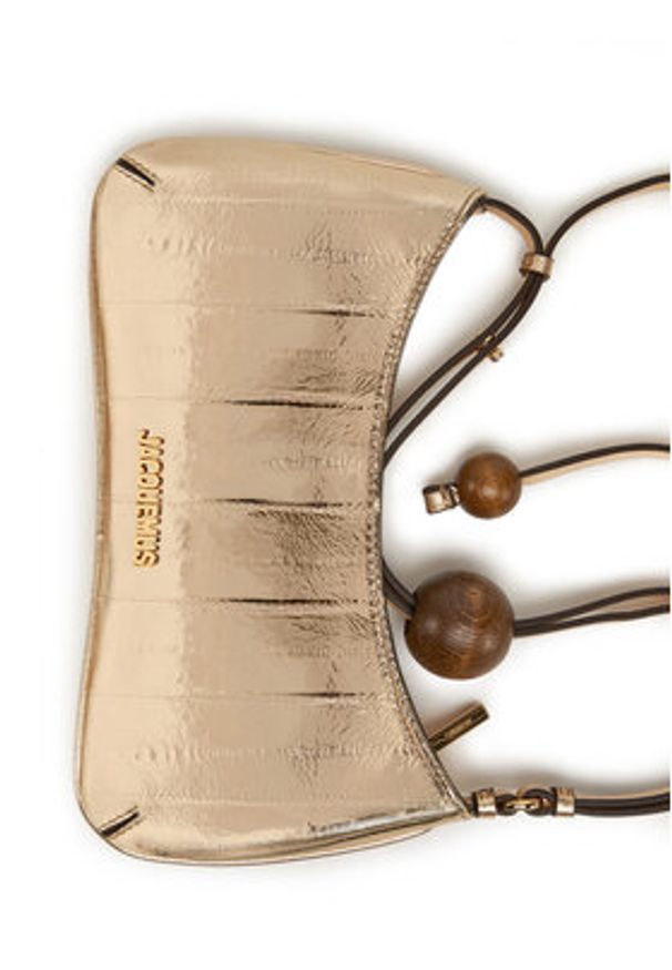 JACQUEMUS Torebka Le Bisou Perle 24E231BA057-3169 Złoty. Kolor: złoty. Materiał: skórzane