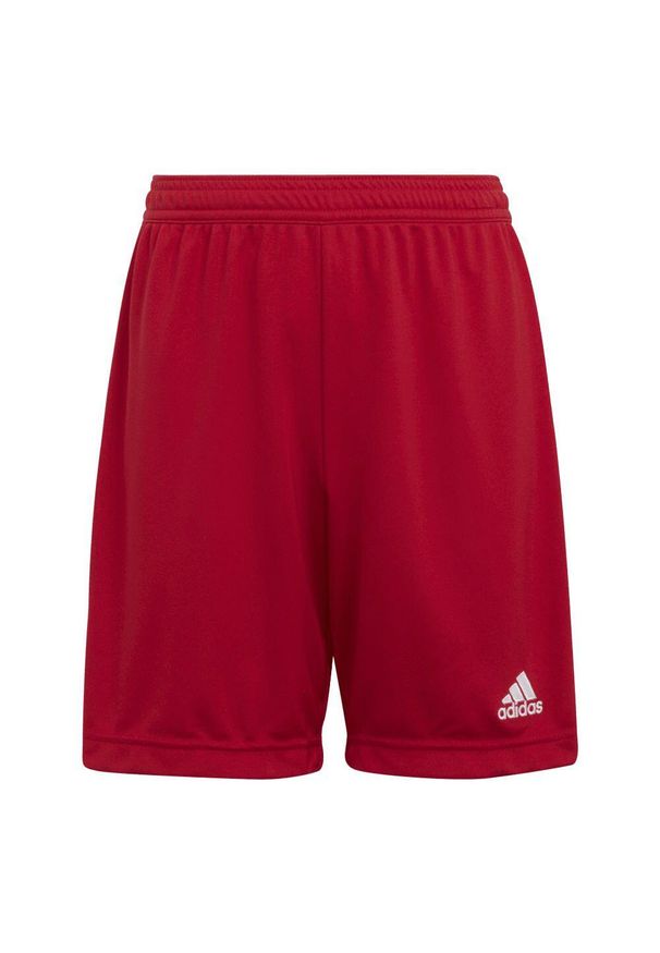 Adidas - Spodenki piłkarskie dla dzieci adidas Entrada 22. Kolor: czerwony. Styl: sportowy
