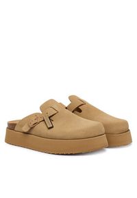 D.Franklin Klapki DFSH414005 Brązowy. Kolor: brązowy. Materiał: skóra, zamsz #2