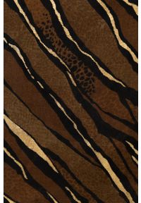 Answear Lab szal damski kolor brązowy wzorzysta. Kolor: brązowy. Materiał: tkanina, poliester. Styl: wakacyjny #2