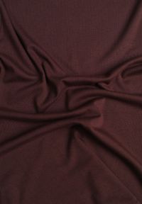 Born2be - Brązowy Wiskozowy T-shirt o Dopasowanym Kroju z Dekoltem w Łódkę Idahphaeia. Okazja: na co dzień, na spotkanie biznesowe, do pracy. Kolor: brązowy. Materiał: wiskoza. Wzór: aplikacja. Styl: biznesowy, casual, klasyczny #5