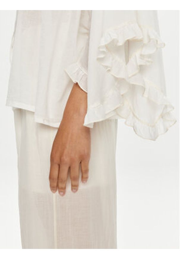 ViCOLO Koszula TB2079 Biały Oversize. Kolor: biały. Materiał: bawełna