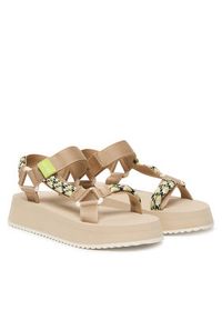 Tommy Jeans Sandały Tjw Eva Rope Sandal EN0EN02970 Beżowy. Kolor: beżowy. Materiał: materiał #3
