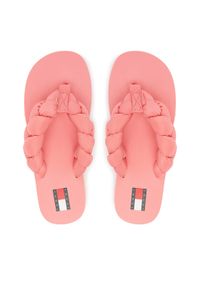 Tommy Jeans Japonki Braided Thong Beach Sandal EN0EN02877 Różowy. Kolor: różowy. Materiał: materiał #1