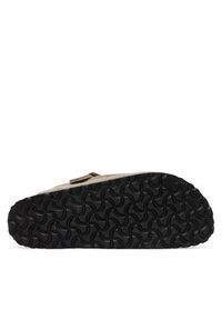Birkenstock Klapki Boston Shearling 1028299 Beżowy. Kolor: beżowy. Materiał: skóra, zamsz #6