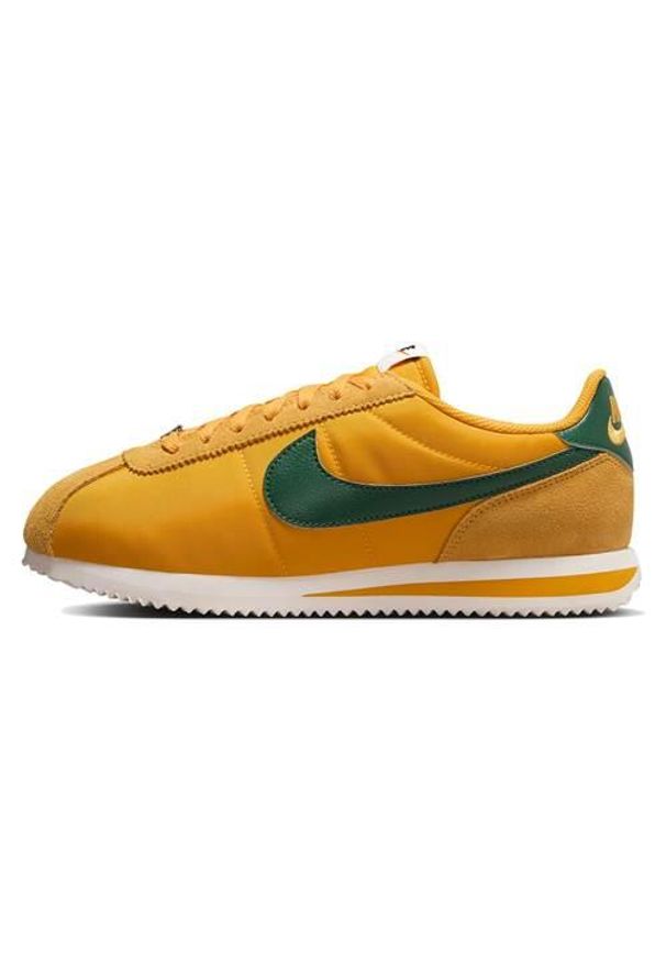 Buty do chodzenia damskie Nike Cortez. Kolor: żółty. Materiał: materiał, syntetyk. Szerokość cholewki: normalna. Model: Nike Cortez. Sport: turystyka piesza