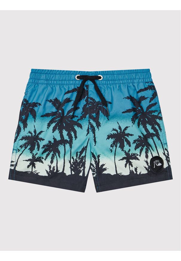 Quiksilver Szorty kąpielowe Everyday Paradise 14" EQBJV03390 Niebieski Regular Fit. Kolor: niebieski. Materiał: syntetyk