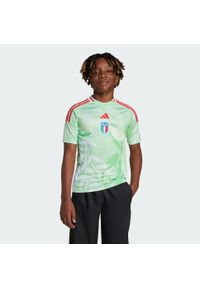 Adidas - Koszulka Italy 25 (Women's Team) Away Kids. Kolor: zielony. Materiał: materiał. Sport: piłka nożna