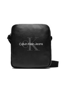 Calvin Klein Jeans Saszetka Monogram Soft K50K512448 Czarny. Kolor: czarny. Materiał: materiał