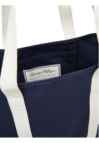 TOMMY HILFIGER - Tommy Hilfiger Torebka Th Summer Tote AM0AM13557 Granatowy. Kolor: niebieski #5