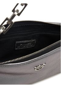 Pinko - PINKO Torebka Half Moon Baguette Mini AI 25-26 PLTT 105069 A2O9 Srebrny. Kolor: srebrny. Materiał: skórzane #8