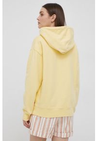 Levi's® - Levi's bluza bawełniana damska kolor żółty z kapturem z nadrukiem. Okazja: na spotkanie biznesowe. Typ kołnierza: kaptur. Kolor: żółty. Materiał: bawełna. Wzór: nadruk. Styl: biznesowy #5
