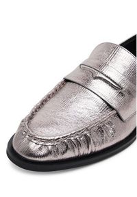 Badura Mokasyny LILAC-SLT152SK Srebrny. Kolor: srebrny. Materiał: skóra #5