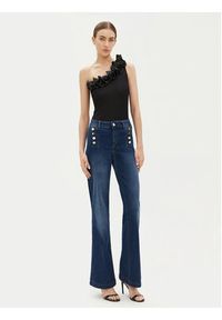 Fracomina Bluzka FR25ST2018J46301 Czarny Regular Fit. Kolor: czarny. Materiał: syntetyk #3
