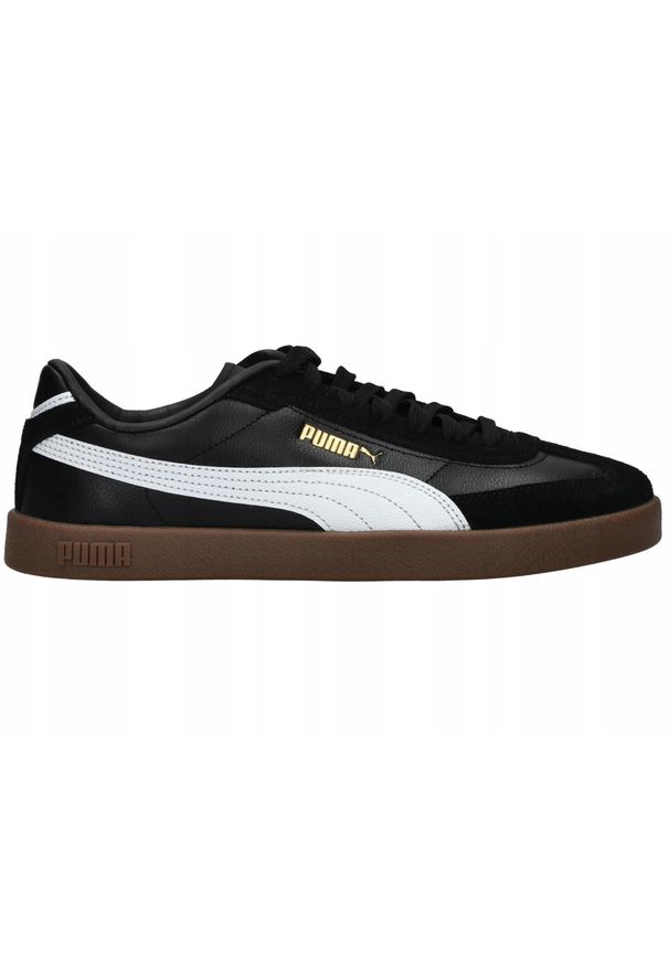 Puma - Buty na co dzień damskie PUMA CLUB II skóra. Okazja: na co dzień. Kolor: czarny. Materiał: guma, skóra, tkanina, materiał, syntetyk. Sport: turystyka piesza