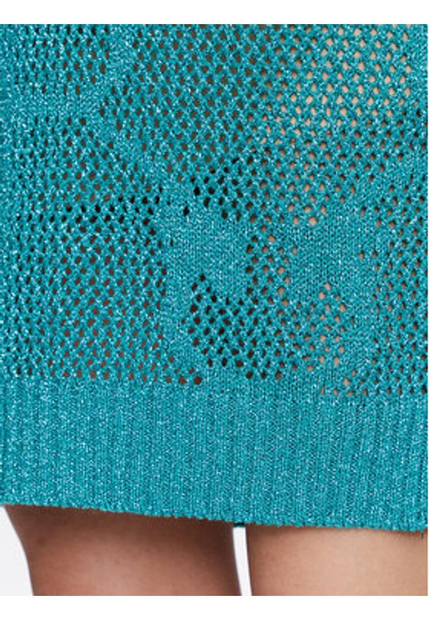 Pinko Sukienka dzianinowa Abbracciato 100631 A0K2 Zielony Regular Fit. Kolor: zielony. Materiał: wiskoza