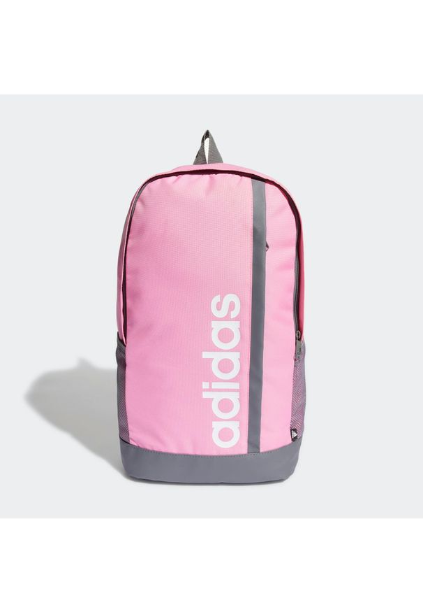 Plecak Adidas Linear Essentials sportowy. Kolor: różowy, wielokolorowy, biały, szary. Styl: sportowy